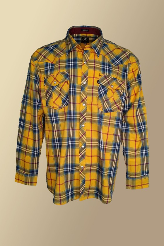 Camisa vaquera de cuadros | KƎ Casual Wear