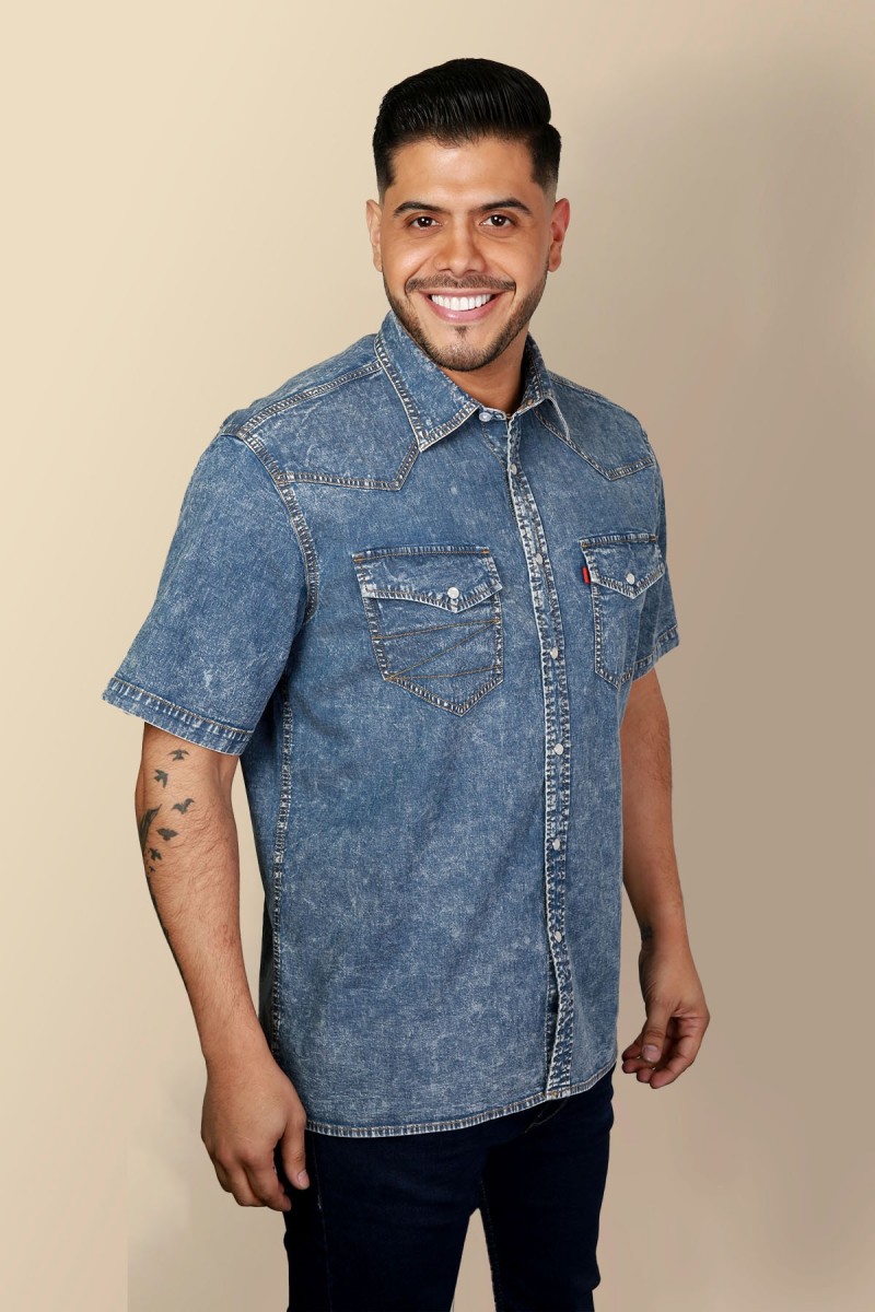 Camisa Denin Cowboy Ref. CC26-92 Camisa Denin Cowboy Ref. CC26-92