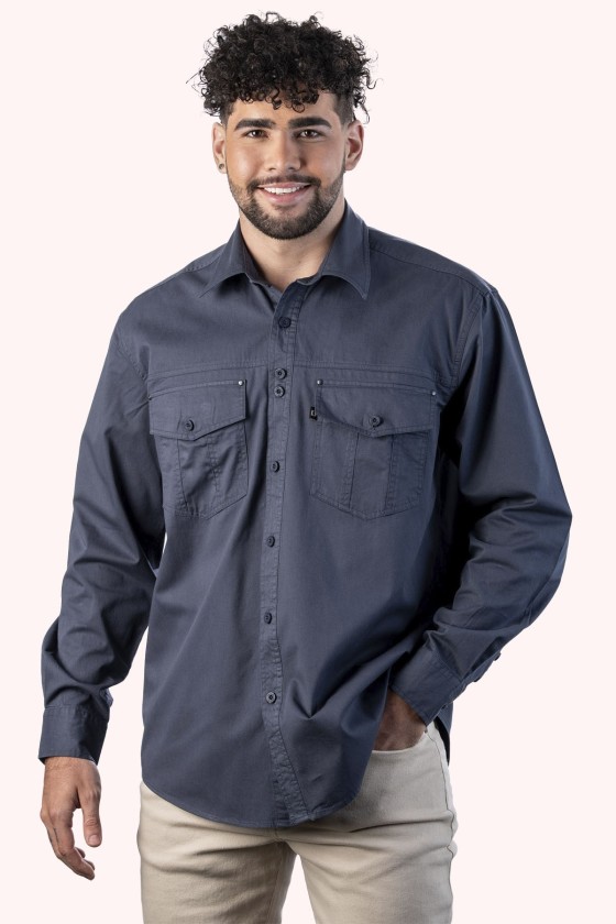 Camisa de algodón con cuello clásico Ref. CL96-11