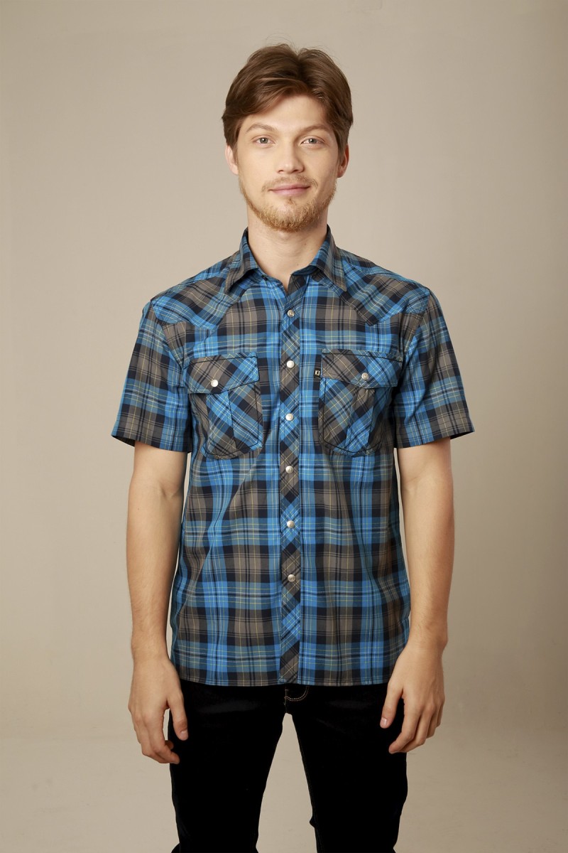 Camisa vaquera de cuadros| KƎ Casual Wear