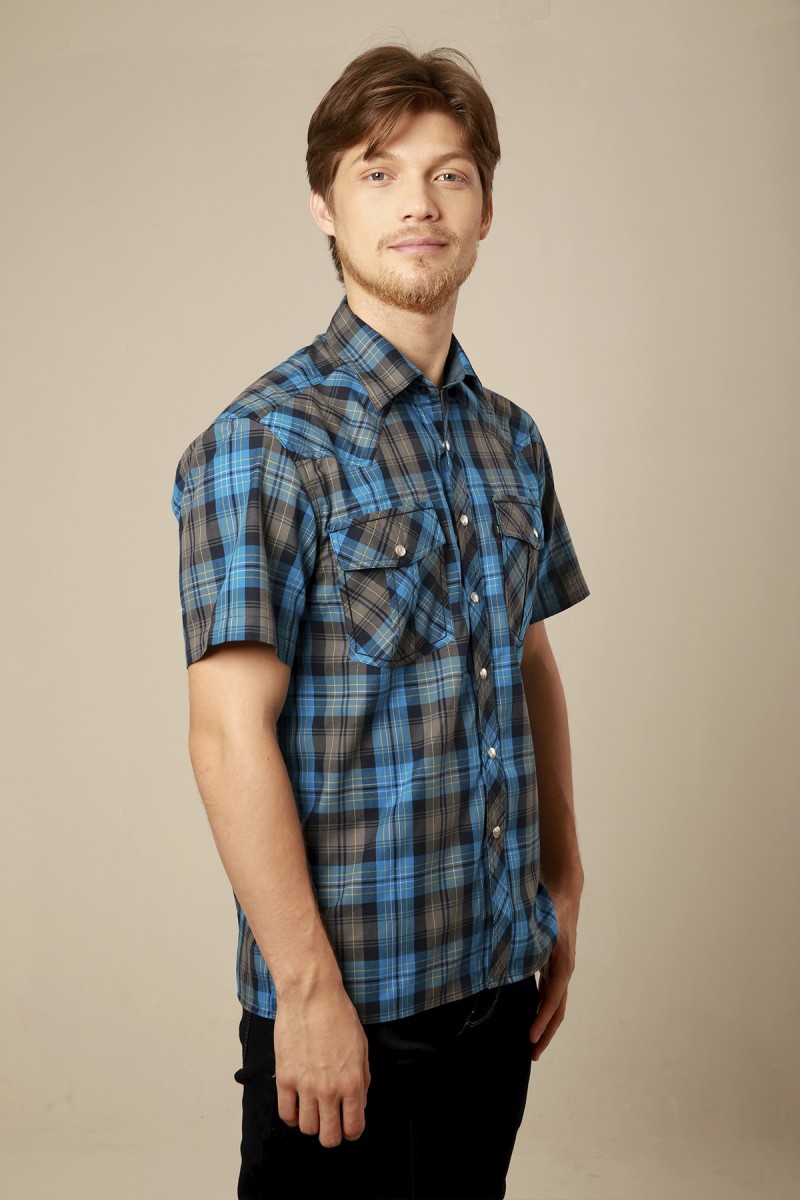 Camisa vaquera de cuadros| KƎ Casual Wear