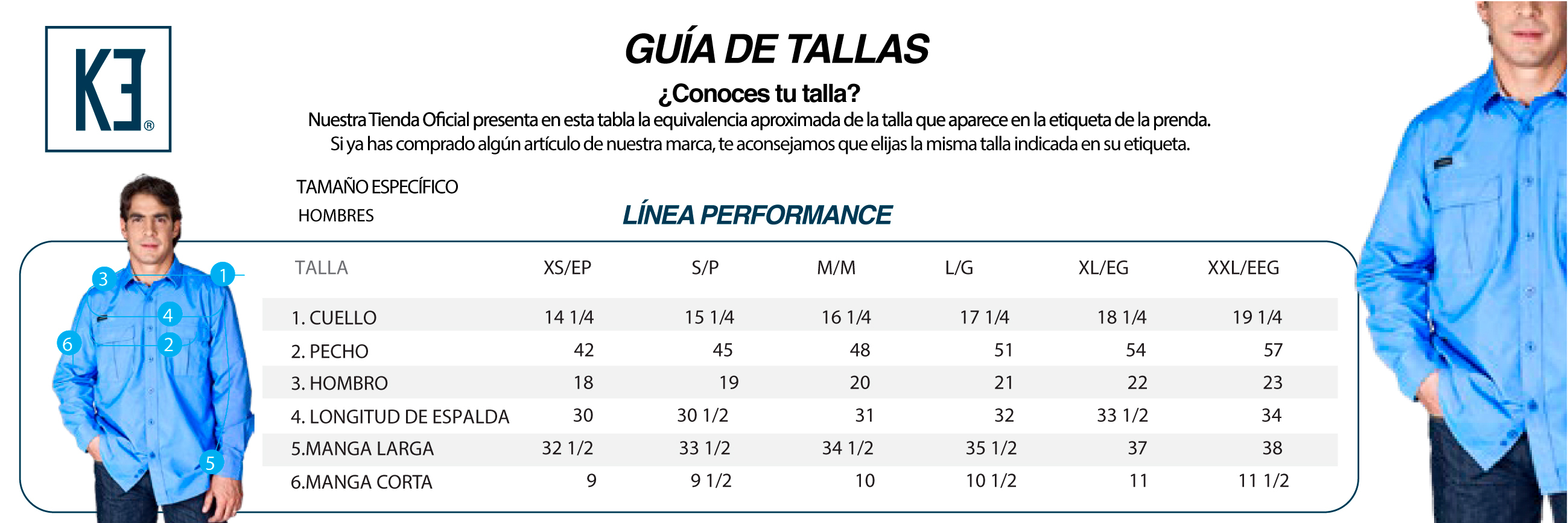 Hombres línea performance